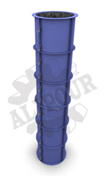 قالب ستون ، مجتمع صنعتی علیپور ، قالب ستون چهارگوش معمولي ، قالب ستون گرد