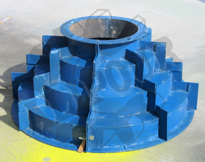 قالب ستون ، مجتمع صنعتی علیپور ، قالب ستون چهارگوش معمولي ، قالب ستون گرد