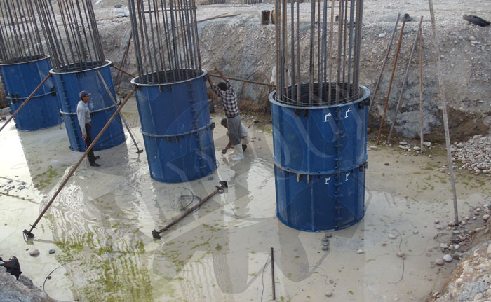 قالب ستون ، مجتمع صنعتی علیپور ، قالب ستون چهارگوش معمولي ، قالب ستون گرد