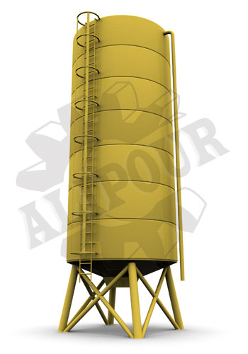 سیلوی سیمان ، سیلو ، مخزن ، مخزن هوایی ، مخزن زمینی ، مجتمع صنعتی علیپور