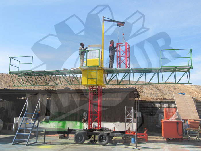 داربست مکانیزه ، جک سقفی ، داربست متحرک ، داربست ، سرجک ، جک ، مجتمع صنعتی علیپور