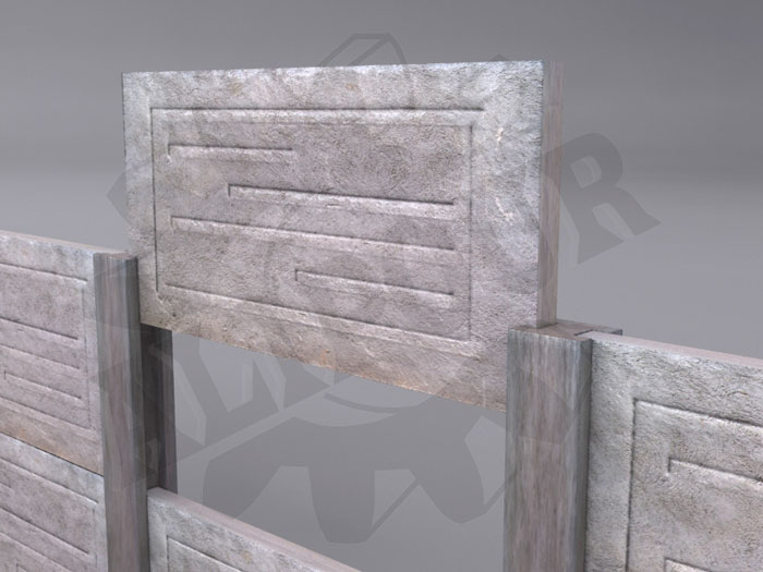 دیوار پیش ساخته بتنی ، اچ پانل ، قالب خاص ، قالب دیوار خاص ، مجتمع صنعتی علیپور