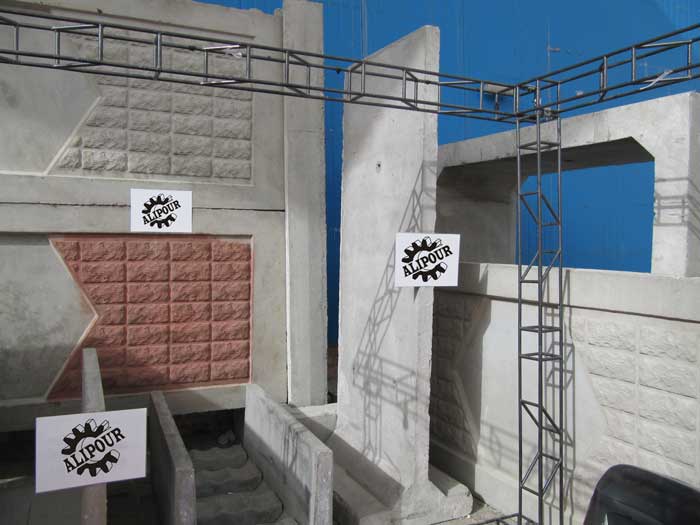 دیوار خودایستا (مستقل) ، دیوار پیش ساخته ، دیوار خودایستا ، مجتمع صنعتی علیپور